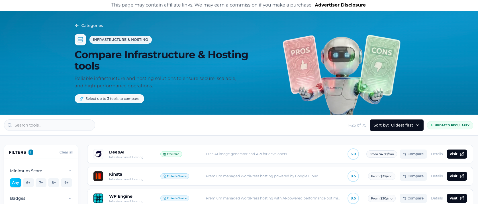 Compare Best Infrastructure & Hosting tools.png
