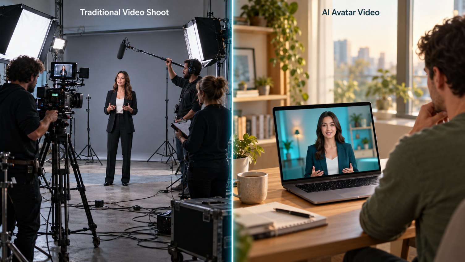 AI avatar video generator versus hiring a video creator cost comparison..jpg