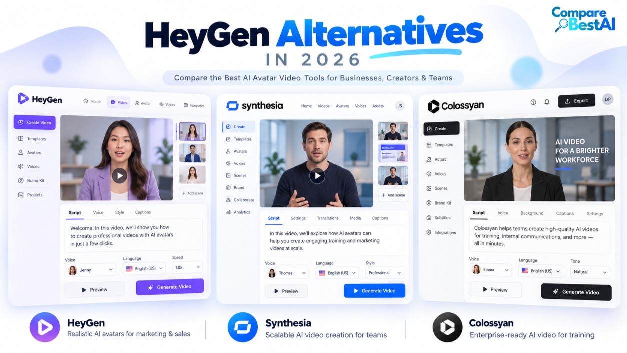 Best HeyGen Alternatives for AI Avatar Videos in 2026