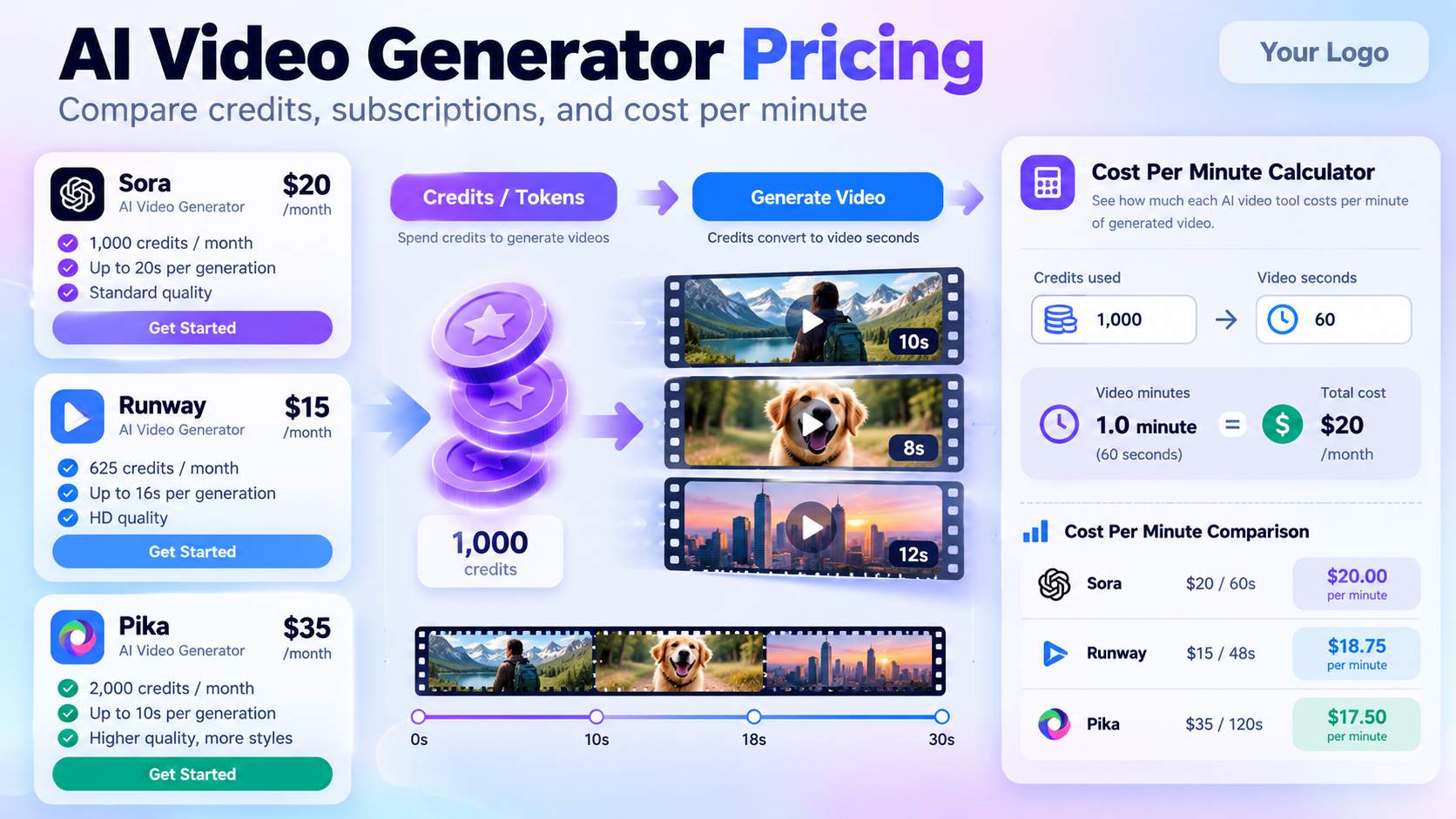 AI Video Generator Pricing Explained: Cost per Minute in 2026