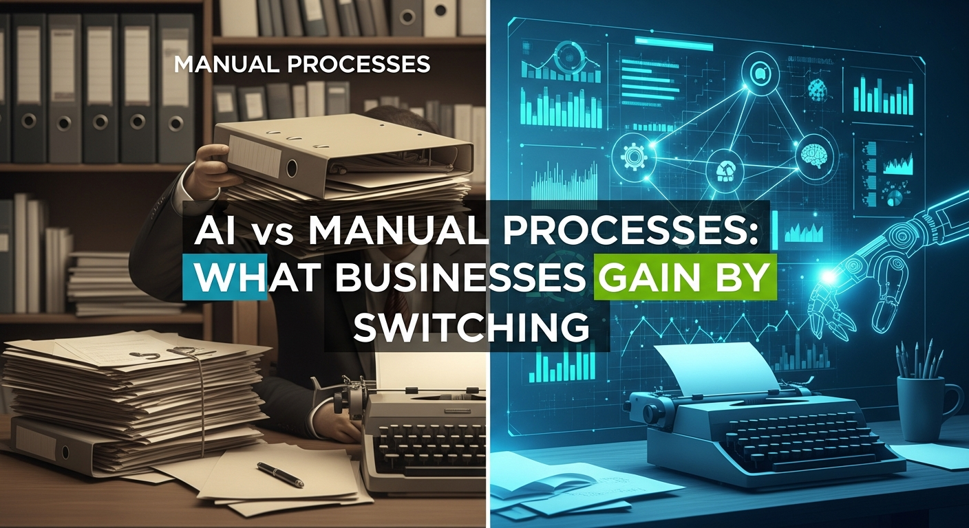 AI vs Manual Processes: What Businesses Gain by Switching